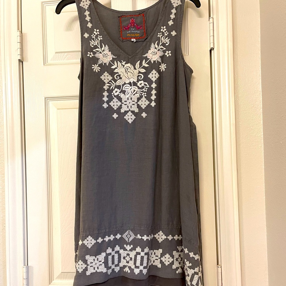 Johnny Waa-JWLA size small belted linen dress